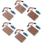 Water Sensor 6-piece Rain Module by Shutao LM393 Dual Output-0