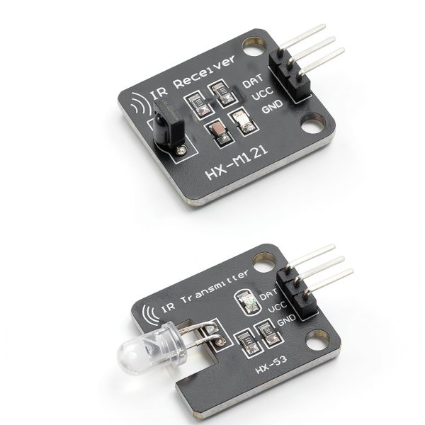 5 pcs Digital 38khz Ir Receiver Sensor Module + 5 pcs 38khz Ir Transmitter Sensor Module with Dupont Cable for Arduino Electronic Building Block-1