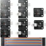 5 pcs Digital 38khz Ir Receiver Sensor Module + 5 pcs 38khz Ir Transmitter Sensor Module with Dupont Cable for Arduino Electronic Building Block-0