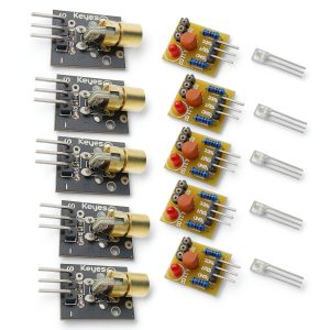 5PCS Laser Sensor Module Non-Modulator Tube Receiver Output High Level-0