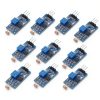 Teyleten Robot 5MM LDR Photosensitive Sensor Module Light Dependent Resistor Sensor Module Digital Light Detection LM393 3 pins for Arduino (10PCS)-0