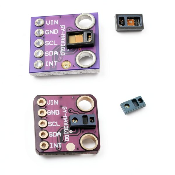 HiLetgo MAX30102 Low Power Heart Rate Click Sensor Breakout Board Module for Arduino Pulse Oximetry Solution SpO2 Replace MAX30100-1