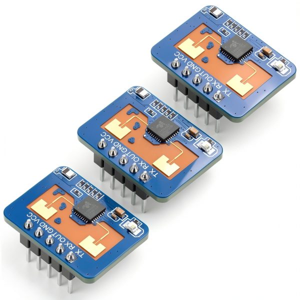 3 Pcs LD2410C mmWave Human Presence Sensor Module HLK-LD2410 mmWave Sensor with UART/GPIO Output 6M Range 60° Angle Millimeter Wave Presence Radar Detection for IoT Smart Home Automation-0