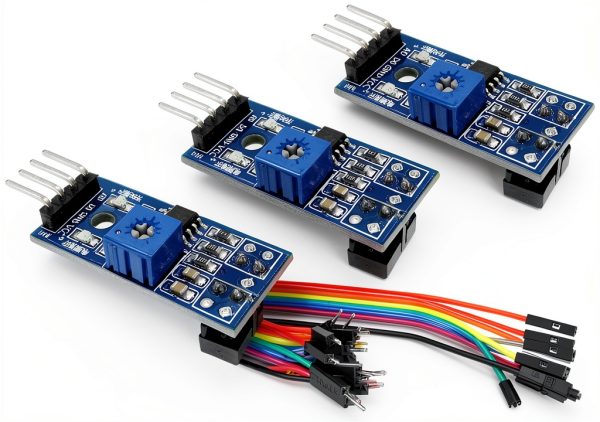 WWZMDiB 3Pcs 3.3-5V TCRT5000 Infrared Reflective Sensor IR Photoelectric Switch Barrier Line Obstacle Avoidance Module Tracing Sensor Tracing Module for Arduino Smart Car Robot-0