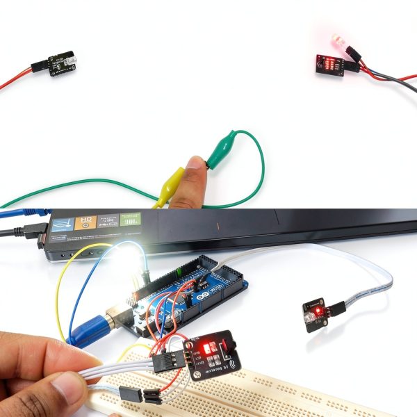 5 pcs Digital 38khz Ir Receiver Sensor Module + 5 pcs 38khz Ir Transmitter Sensor Module with Dupont Cable for Arduino Electronic Building Block-6