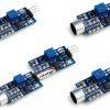 Sound Sensor Module HiLetgo 5pcs Voice Detect Switch Arduino 3.3V-5V-0