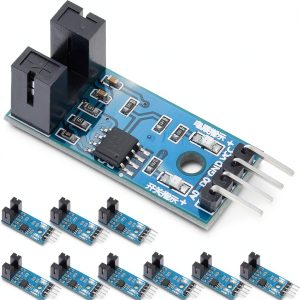 Comparator Speed Sensor LM393 by DAOKAI – 10PCS Slot IR Optocoupler-0